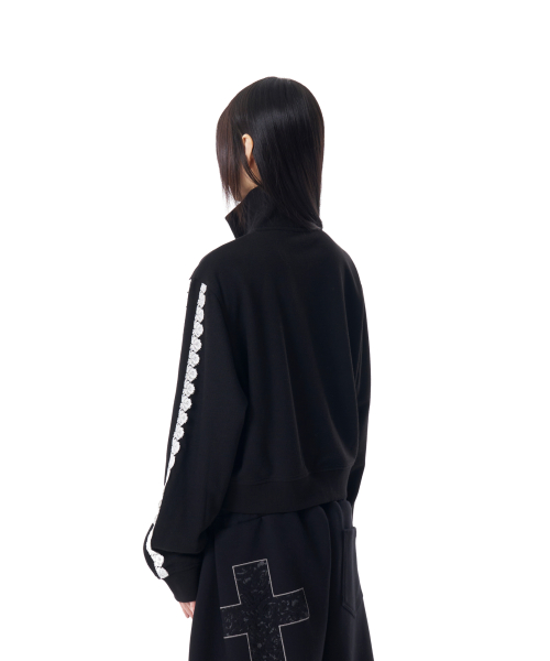 Laced Track Jacket (Black)