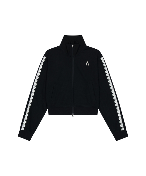 Laced Track Jacket (Black)