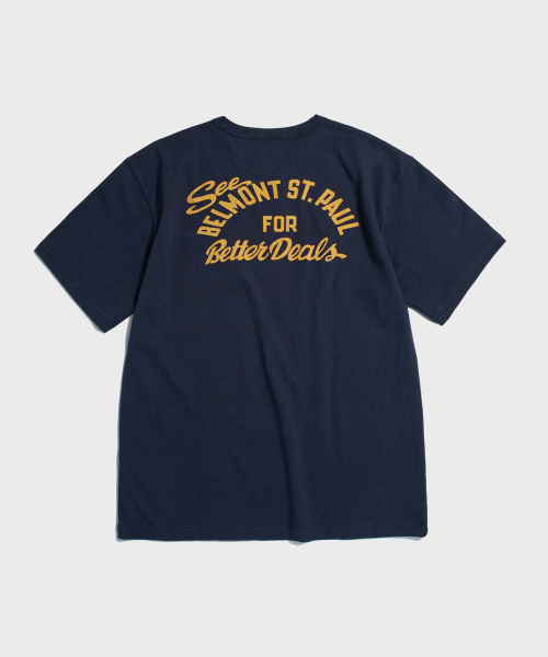Knight Motorcycle Short Sleeve Tee Navy
