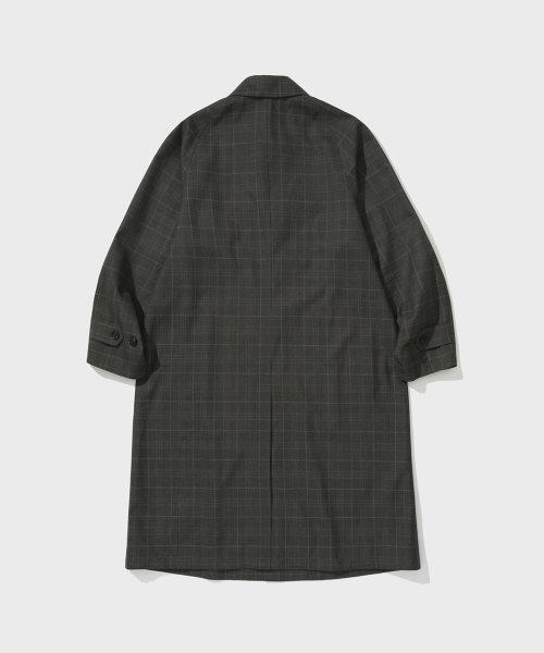 SOUTIEN REGLAN COAT (CHECK BROWN)