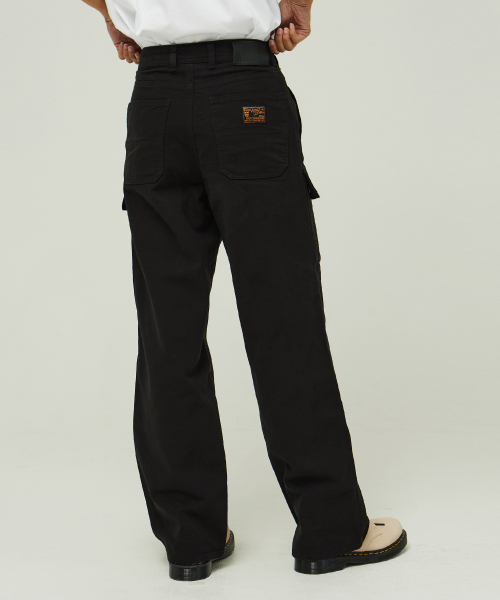 Карго-брюки Peitro 4807 Cotton Canvas Wide Fit Black
