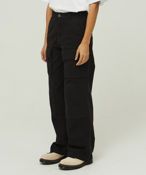 Карго-брюки Peitro 4807 Cotton Canvas Wide Fit Black
