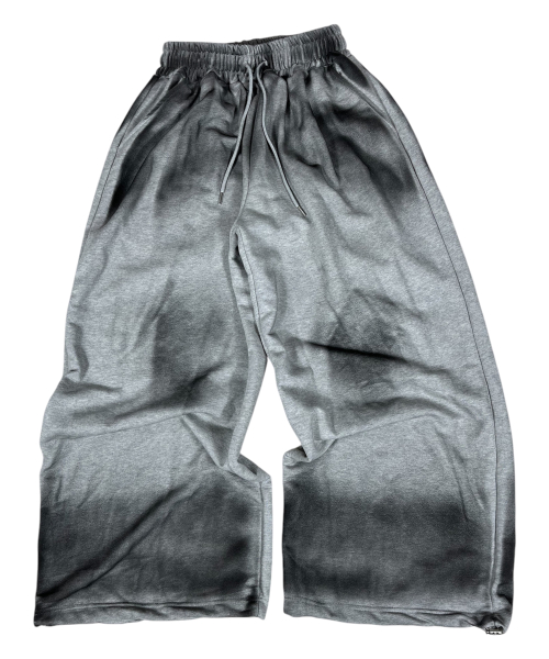 Painting Cross Sweat Wide Pants ((melange gray))
