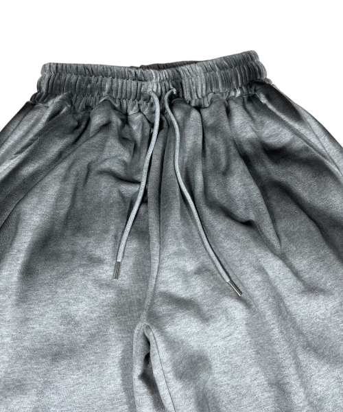 Painting Cross Sweat Wide Pants ((melange gray))