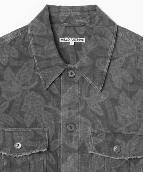Рубашка-куртка из смесовой ткани (Charcoal Grey)