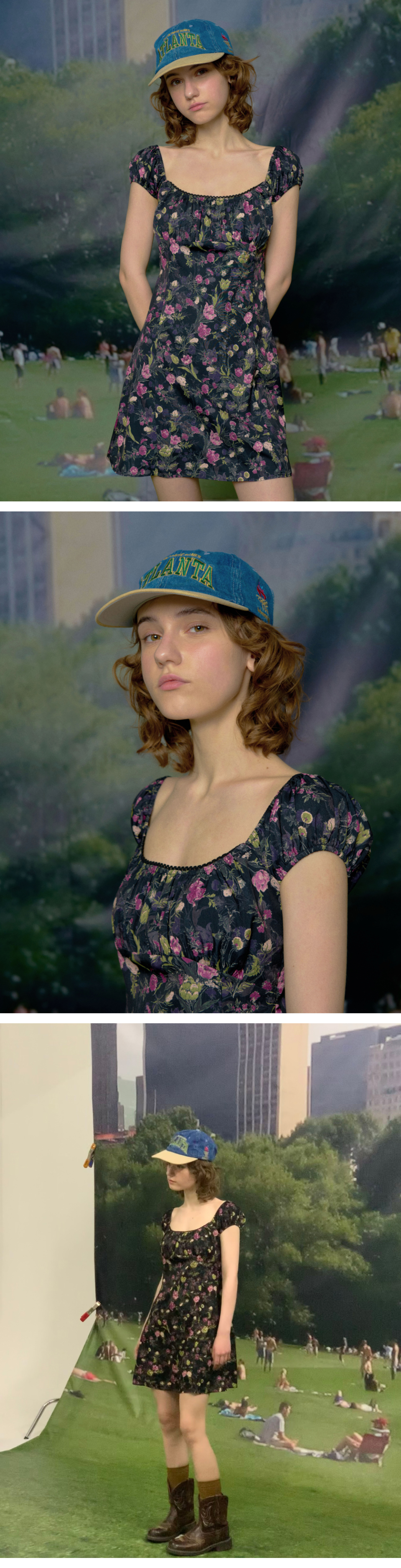 루루서울(LOULOUSEOUL) Urban Dream Mini Dress (Black