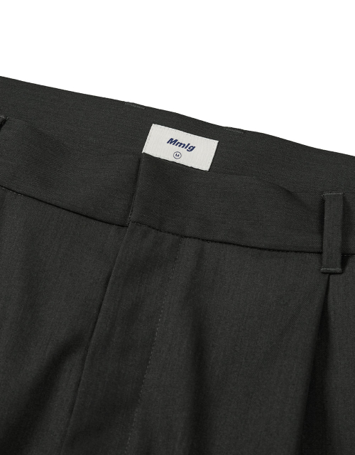 [Mmlg] PLAY WIDE SLACKS (CHARCOAL)