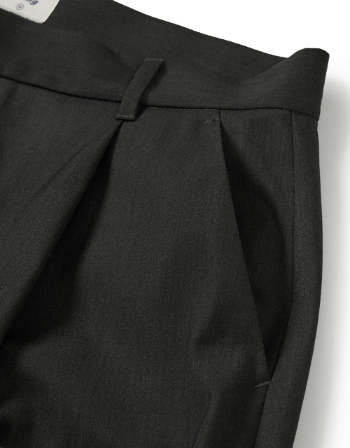 [Mmlg] PLAY WIDE SLACKS (CHARCOAL)