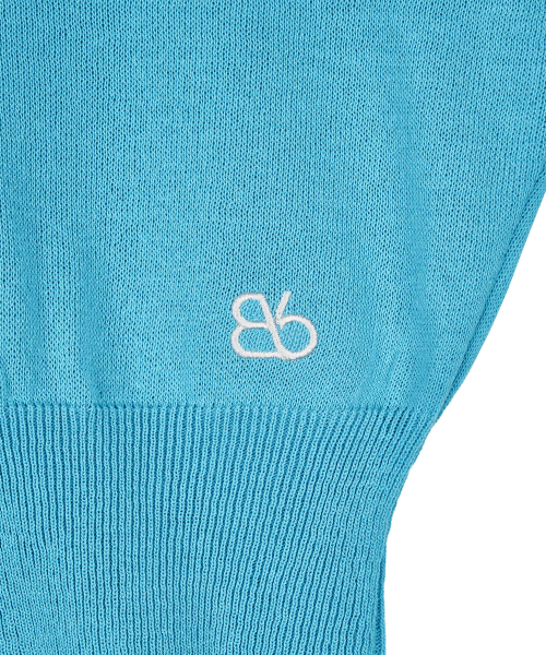Весенний кардиган с V-вырезом (Turquoise Blue)