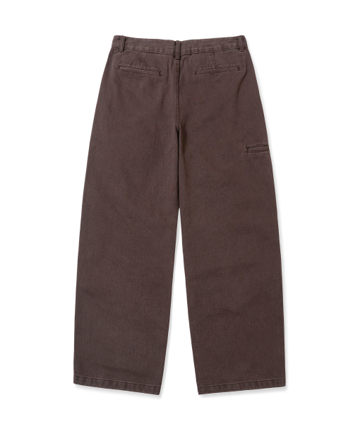Брюки чинос с одной складкой Brown