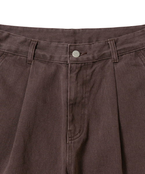 Брюки чинос с одной складкой Brown