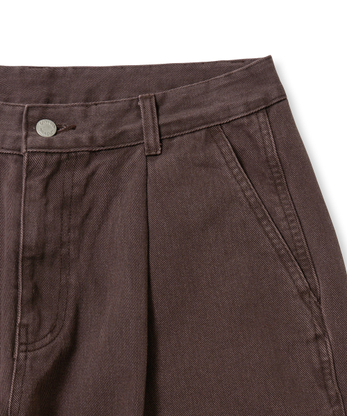 Брюки чинос с одной складкой Brown