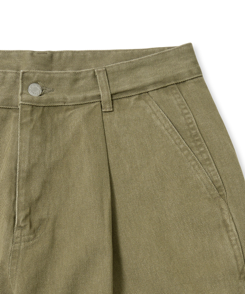 Рабочие брюки-чино с одной складкой Khaki