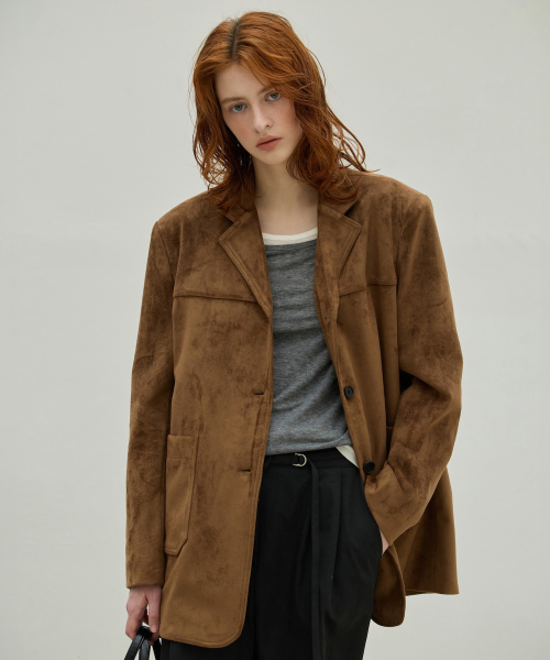 Suede Half Coat_2Color