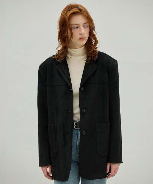 Suede Half Coat_2Color