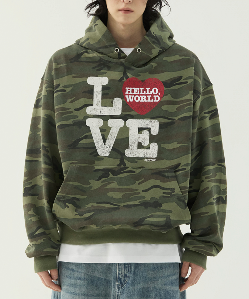 Худи Hello World LOVE_Camo