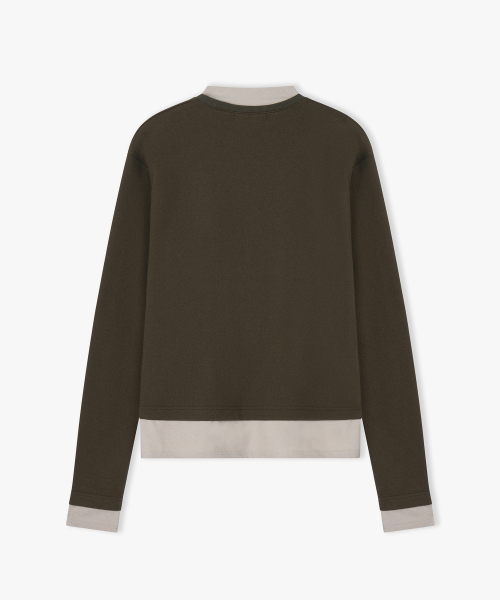 Layered Long Sleeve KHAKI
