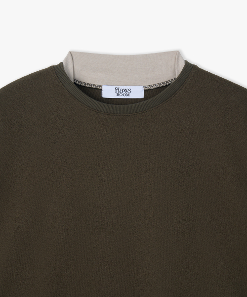 Layered Long Sleeve KHAKI