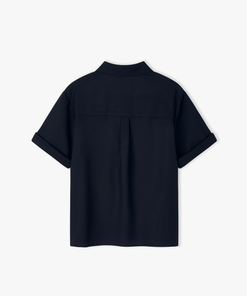 Half Rollup Shirts BLACK