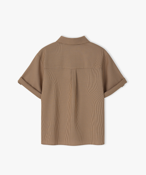 Half Rollup Shirts CAMEL