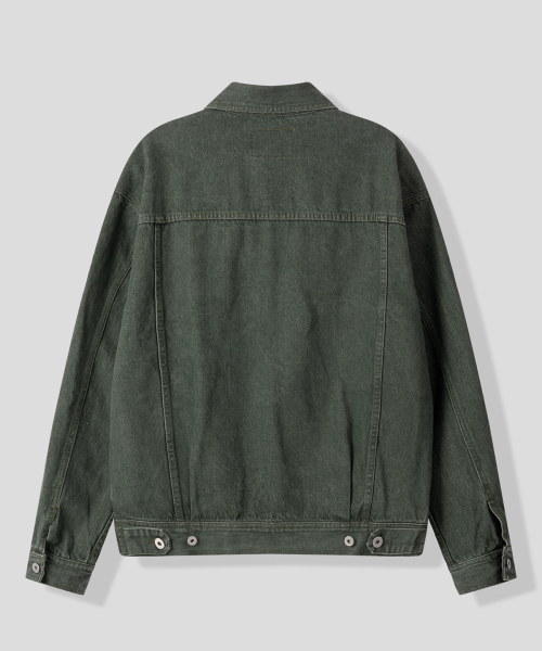 Monotone Denim Trucker куртка x NORTHERN HIGHER [Dark Green]