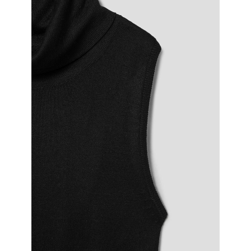 Twisted Back Knit Tank Black
