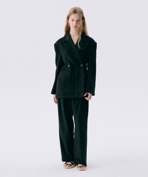 Широкие вельветовые брюки 25 Corduroy Wide Pants_Black