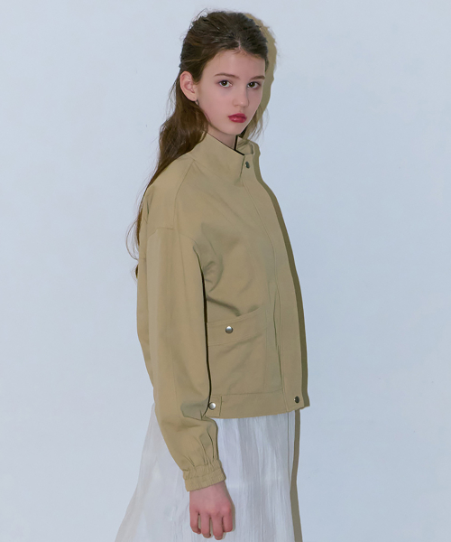 Хлопковый бомбер Beige