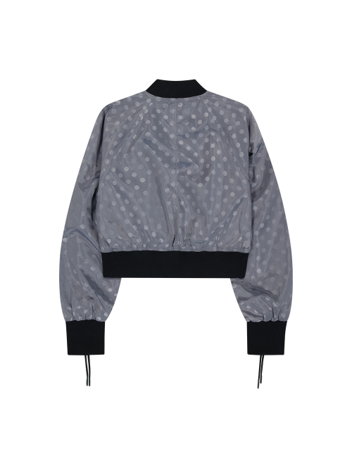 RIBBON DOT BOMBER [BABY BLUE]