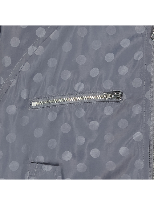 RIBBON DOT BOMBER [BABY BLUE]