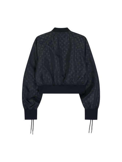 RIBBON DOT BOMBER [BLACK]