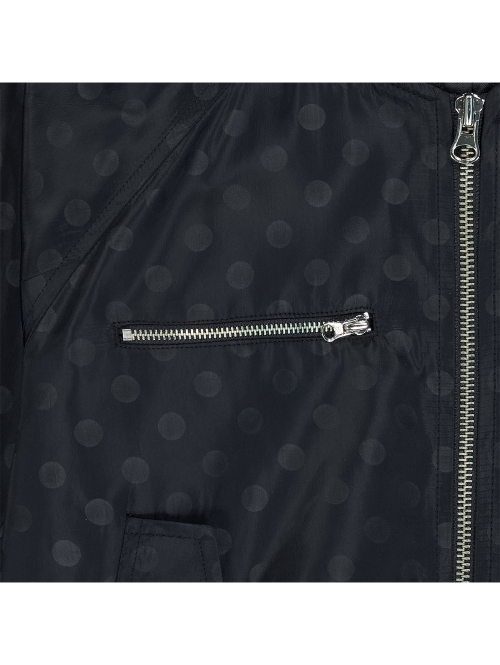 RIBBON DOT BOMBER [BLACK]