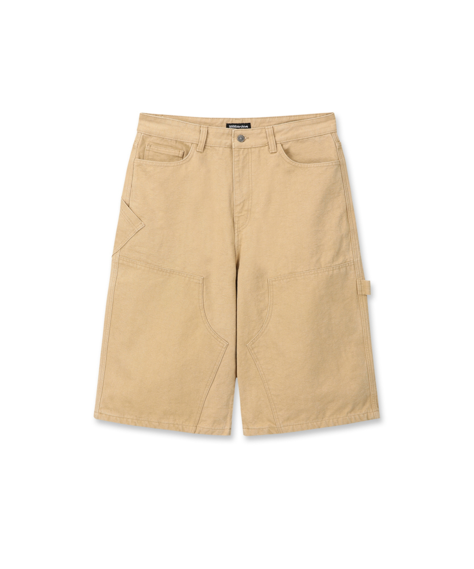 9999아카이브(9999ARCHIVE) Double Knee Bermuda Pants - 사이즈