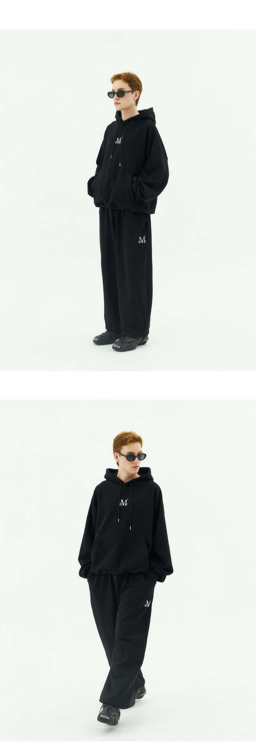 MUSINSA公式 | MUCENT Yonde Metal Logo Hoodie (Unisex)