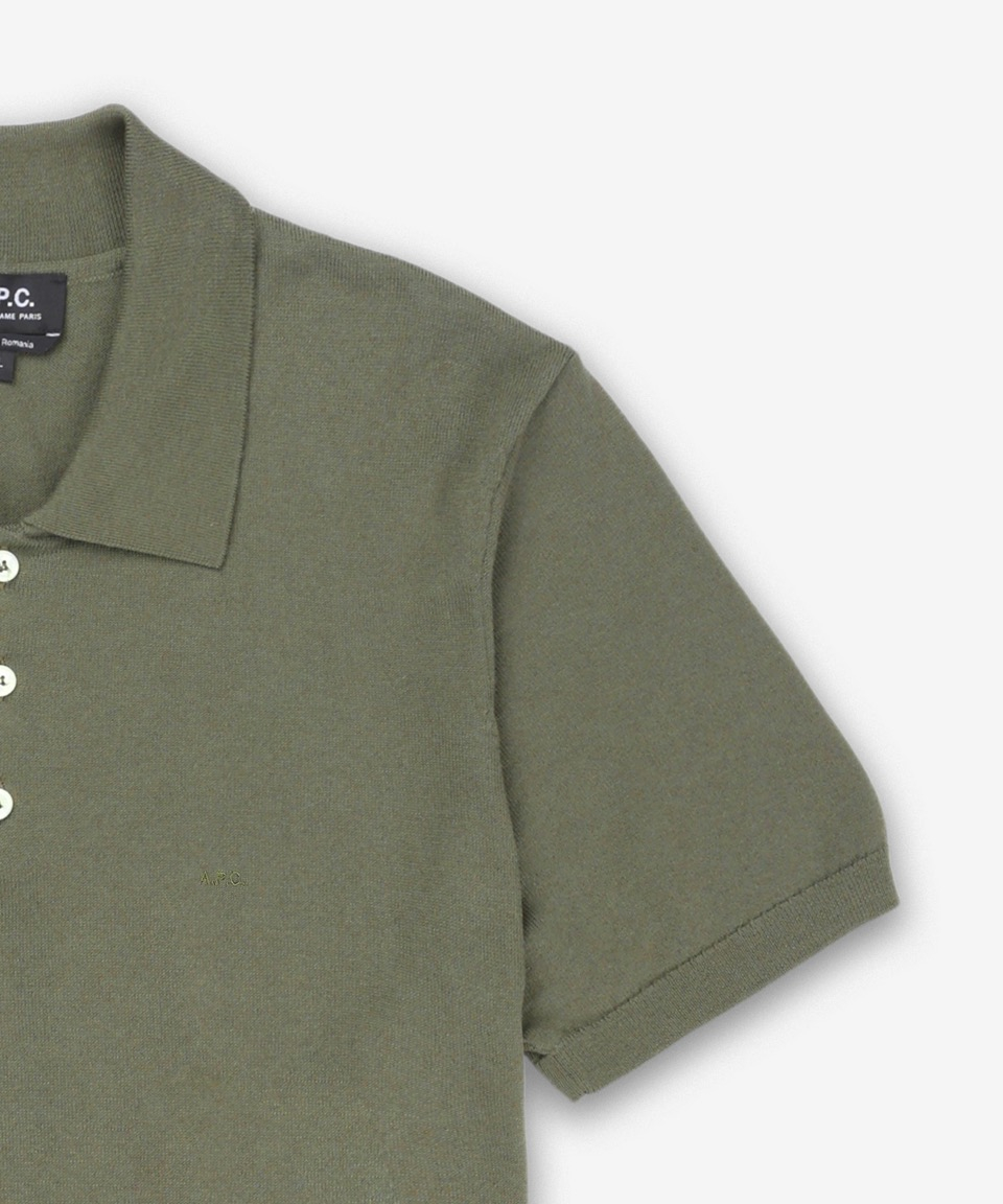 MUSINSA | A.P.C. Gregory Short Sleeve Polo Shirt - Light