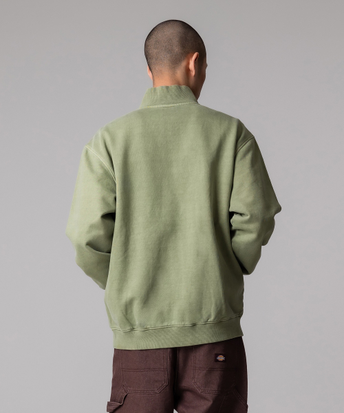 Трикотажный тректоп Garment Dyed Olive