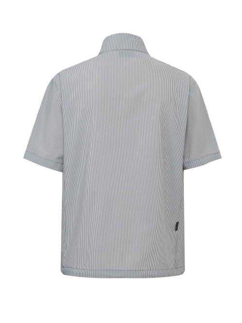 Анорак CO Seersucker на молнии 1/4 M_Grey