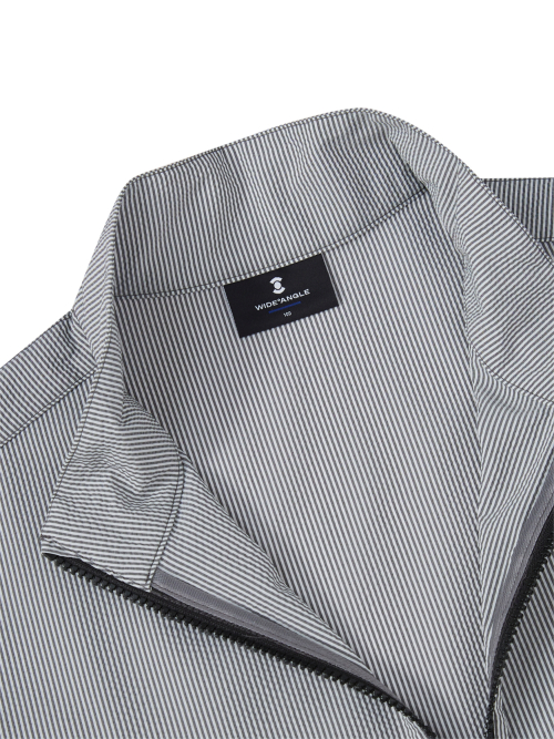 Анорак CO Seersucker на молнии 1/4 M_Grey