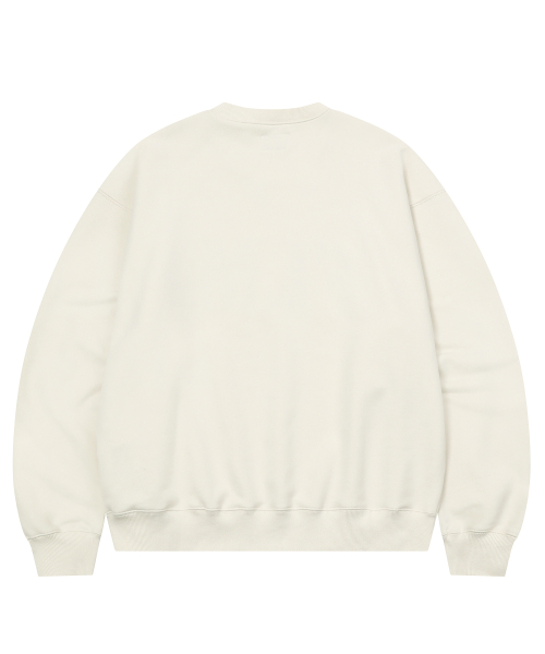 FLM свитшот со стич-логотипом-Cream