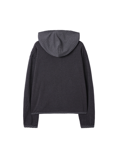 Ruffle point на молнии hoodie_charcoal