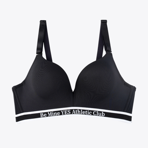 Спортивный комплект Athletic Sporty бралетт + трусики без косточек_Black