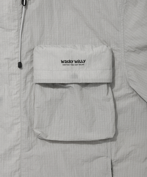 Худи-куртка с карманами Light Gray