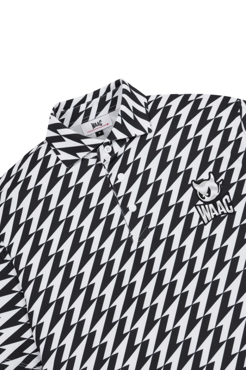 PLAYER S EDITION Men Arrow Print SS Polo_WMTCM25903BKX