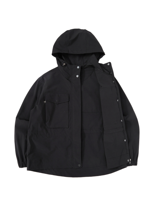 Куртка сафари средней длины CO Casual L_Black