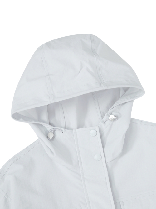 Куртка сафари средней длины CO Casual L_Ice Grey