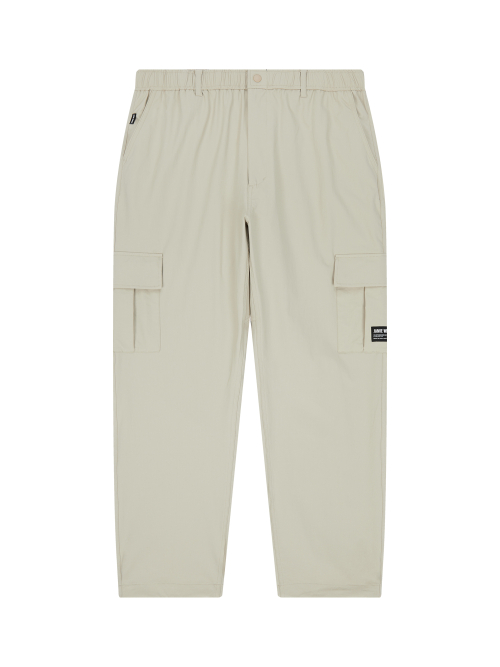Эластичные широкие брюки карго рипстоп (Beige)