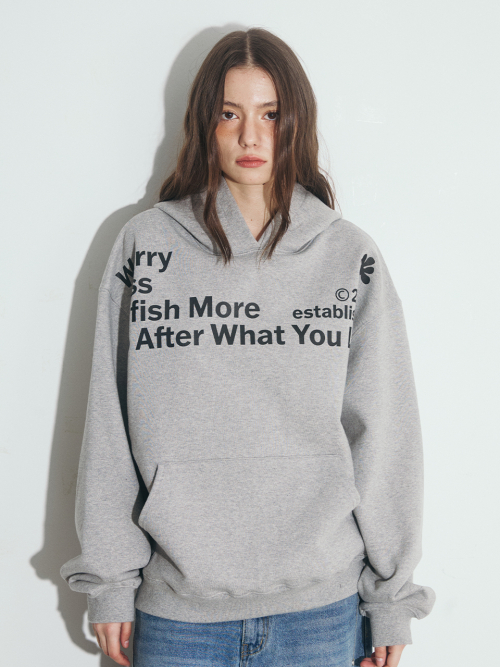 WORRY LESS худи, меланж