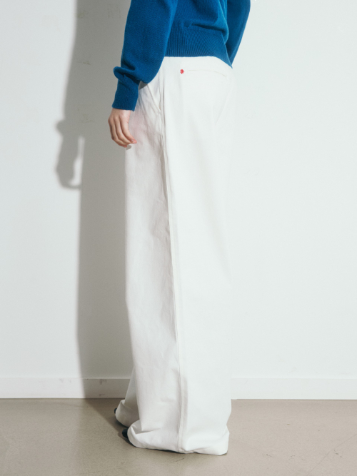STITCH COTTON CHINO брюки, IVORY