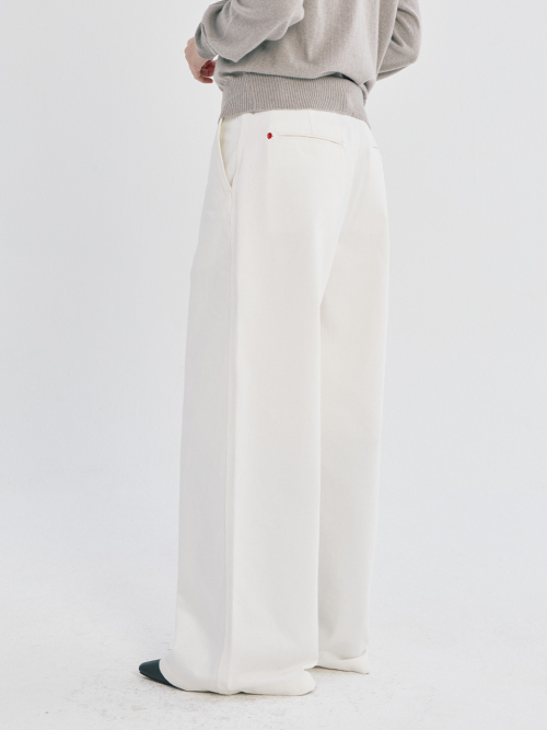 STITCH COTTON CHINO брюки, IVORY