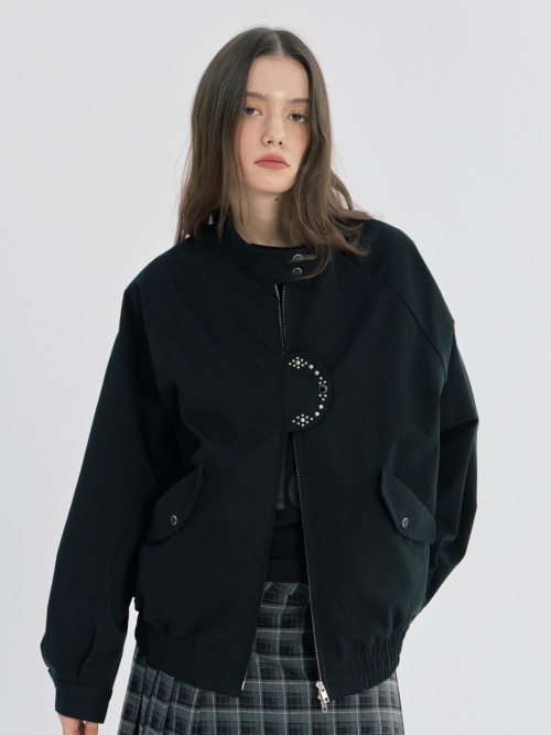 STUDDED TWO-WAY BARACUTA куртка, черный